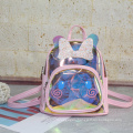 Holographic PVC Cute Rabbit Printing Kids School Bags Laser Pvc Cute Rabbit Bag Kindergarten School Bag